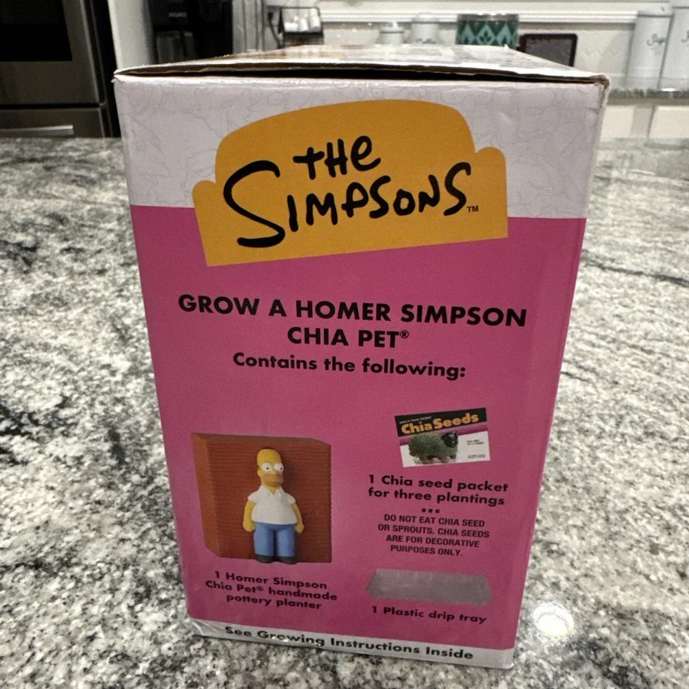 Homer Simpson Chia Pet New 2024 The Simpsons Hedge‎